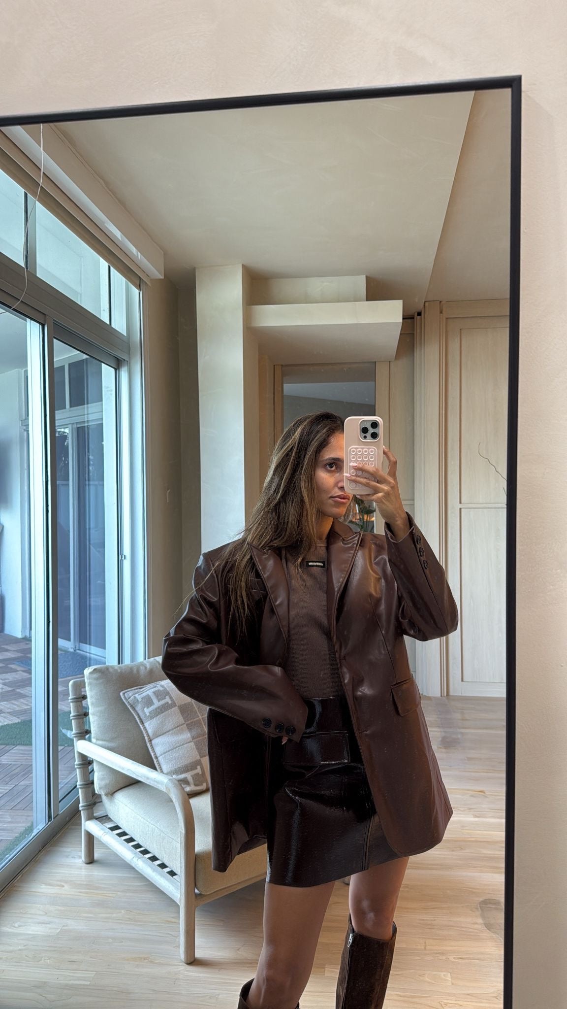 ARI LEATHER BLAZER