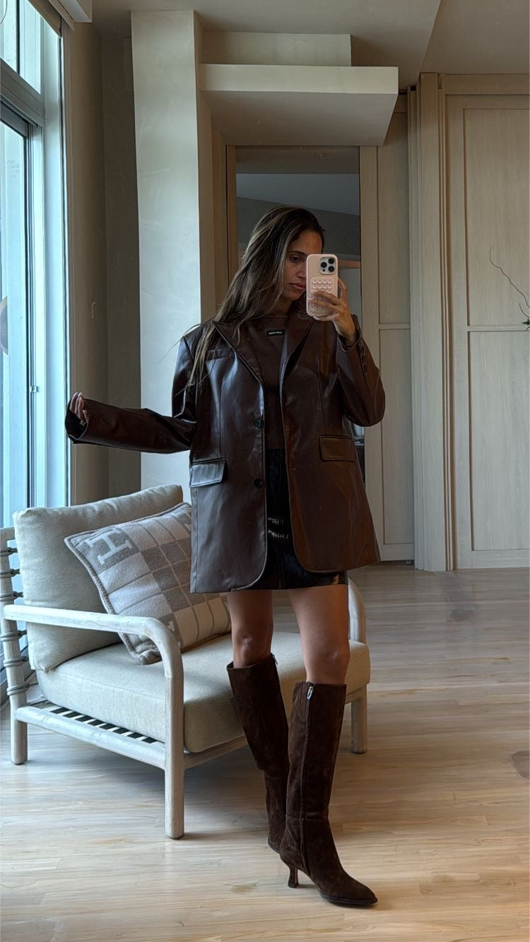 ARI LEATHER BLAZER