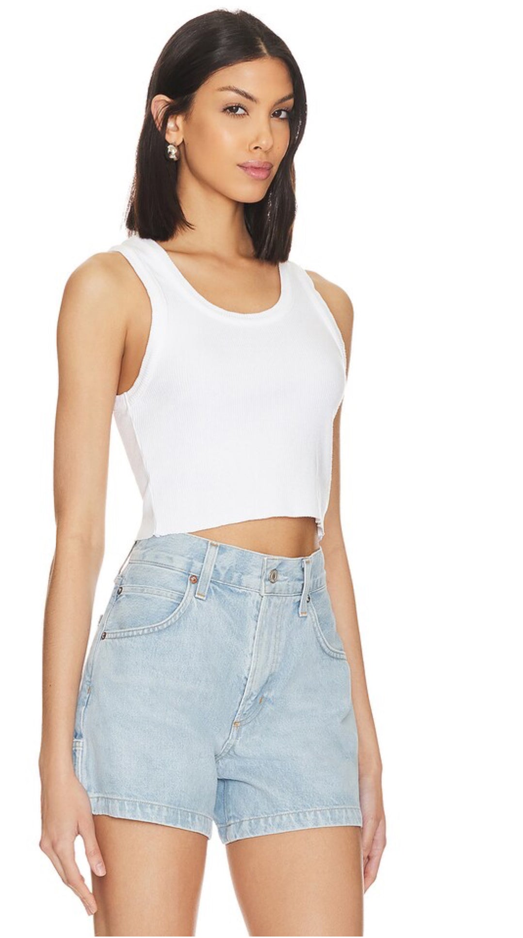 CROPPED POPPY TANK